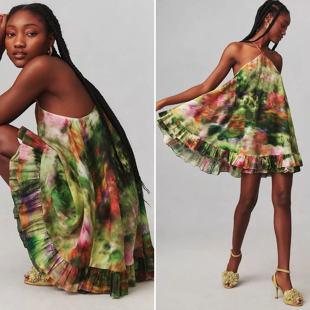 NWT, Anthropologie, Hope for Flowers by Tracy Reese Halter Mini Dress